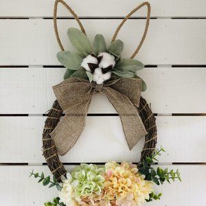 Easter Bunny front door wreath